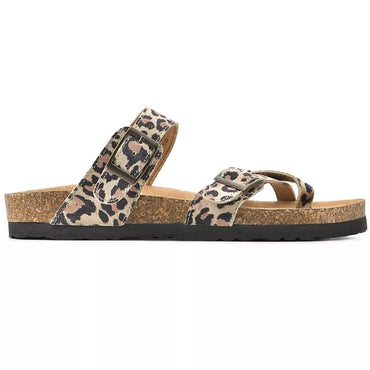 Mountain Sole Ladies Leather Sandal - Leopard