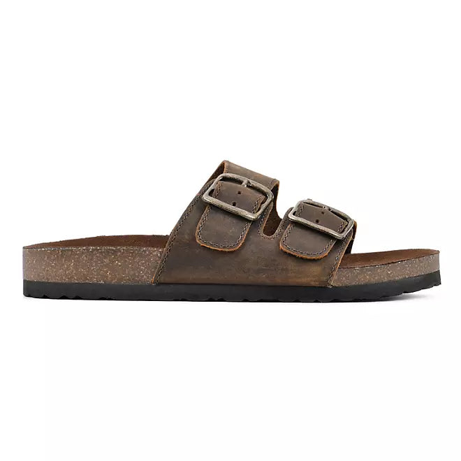 Mountain Sole Ladies Double Buckle Sandal, Brown