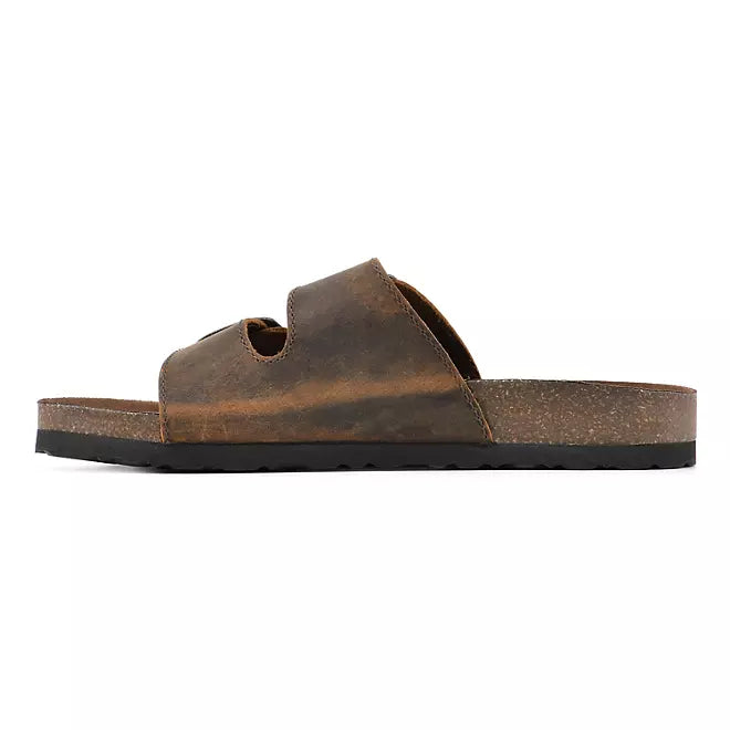 Mountain Sole Ladies Double Buckle Sandal, Brown