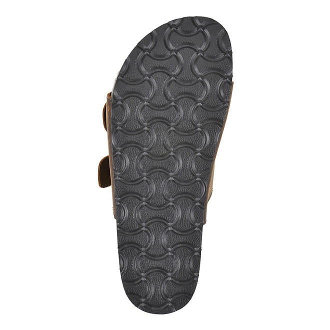 Mountain Sole Ladies Double Buckle Sandal, Brown