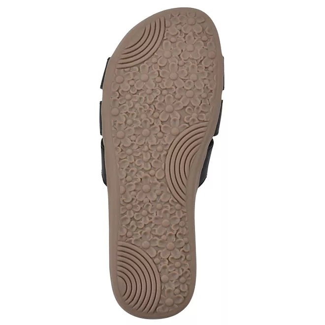 Cliffs by White Mountain Ladies Slide Sandal, Black (9)