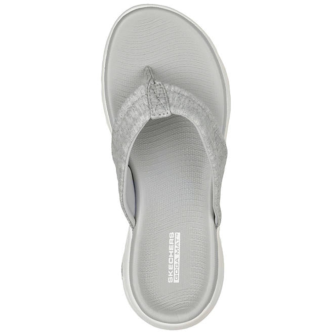 Skechers Ladies On The Go Flip Flop, Gray