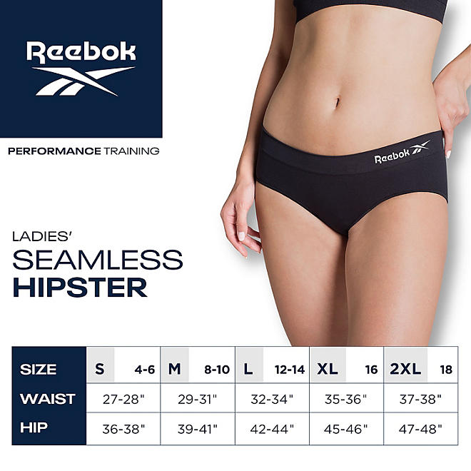 Reebok Ladies Seamless Hipster (5-Pack)