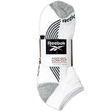 Reebok Men's Cushion Low Cut Socks (8 Pack)