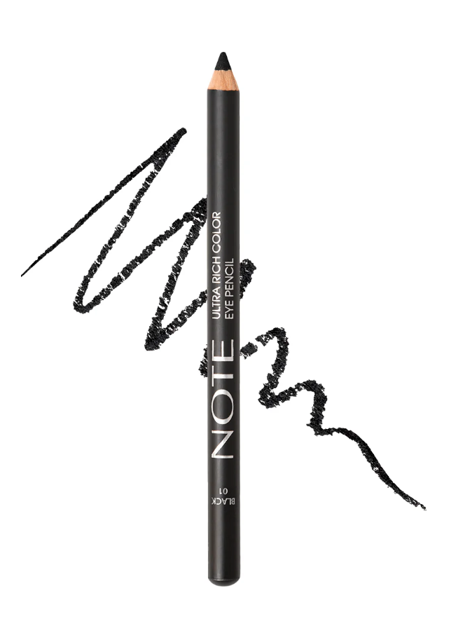 NOTE Cosmetics Ultra Rich Color Eye Pencil, 01 - Black