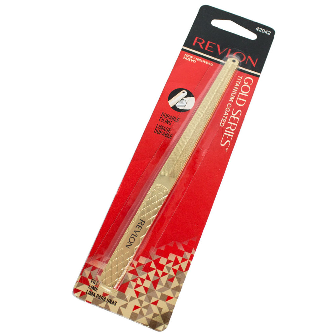 Revlon Gold Series Nail File, Titanium Coated for Maximum Durability (42042)