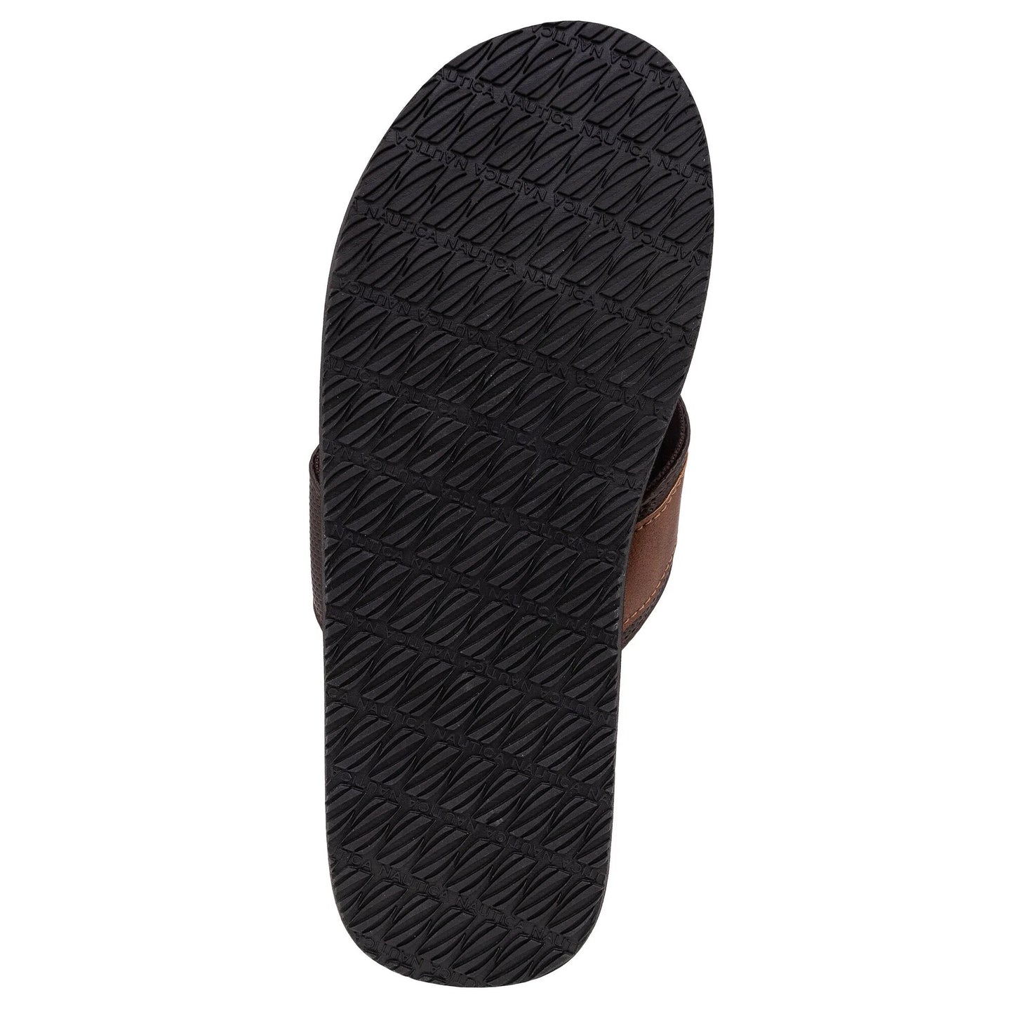 Nautica men's Logo Flip-Flop, Tan