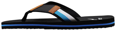 NORTY Men's Sandals, Outdoor & Indoor Flip Flop Thong Shoe (Black/Blue) - (11041)
