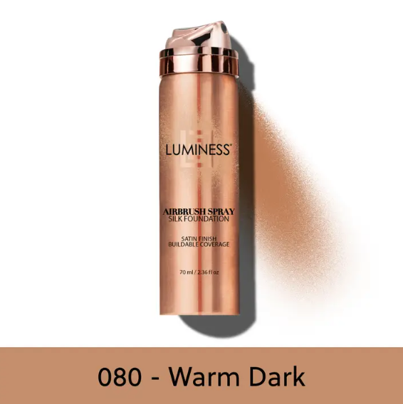 LUMINESS Cosmetics Airbrush Spray Silk Foundation - Warm Dark (080)