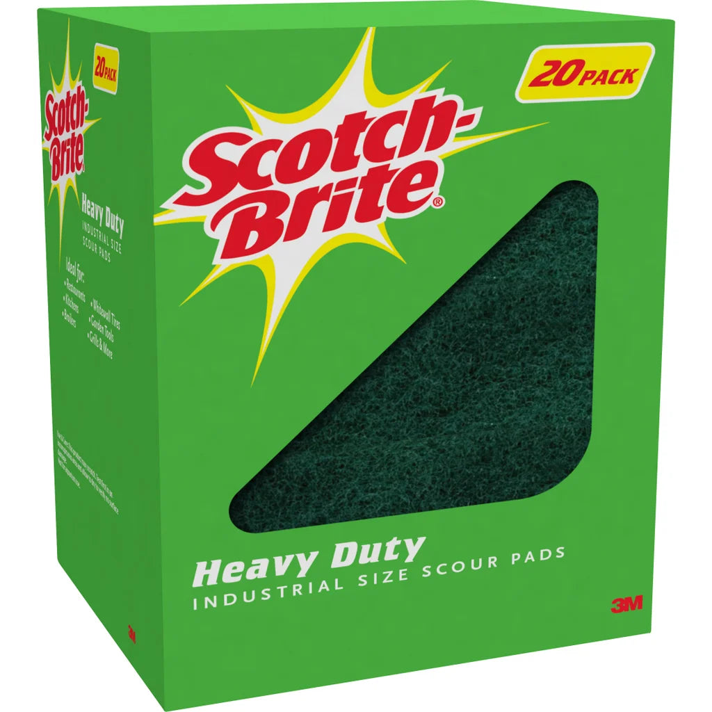 Scotch-Brite Heavy Duty Scour Pads (Pack of 20)