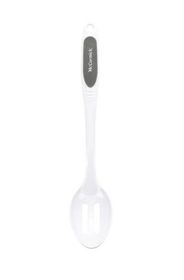 McCormick Long Handle Slotted Serving Spoon – White (1-Pack)