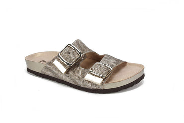 Mountain Sole Gold Glitter Sandals