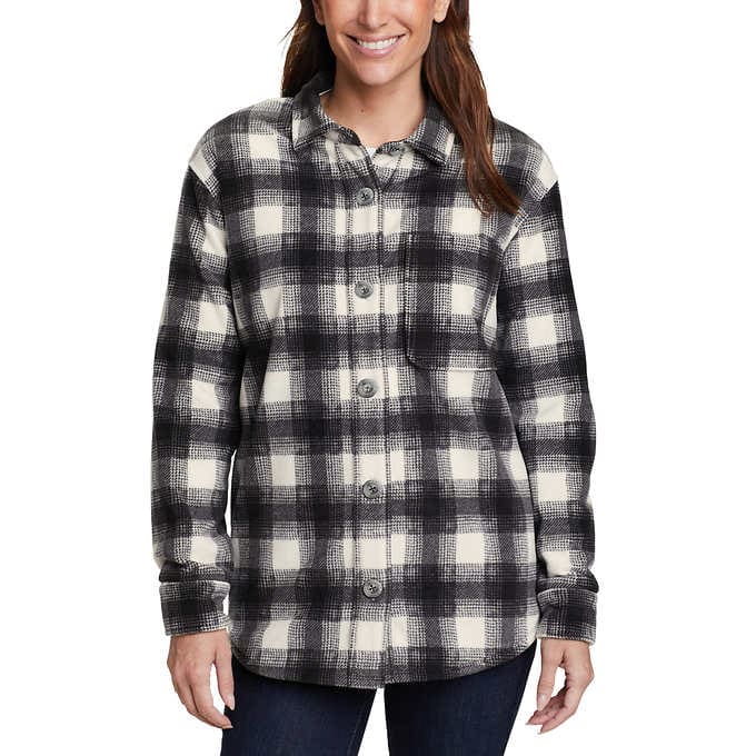 Eddie Bauer Ladies' Microfleece Button-Up Shirt