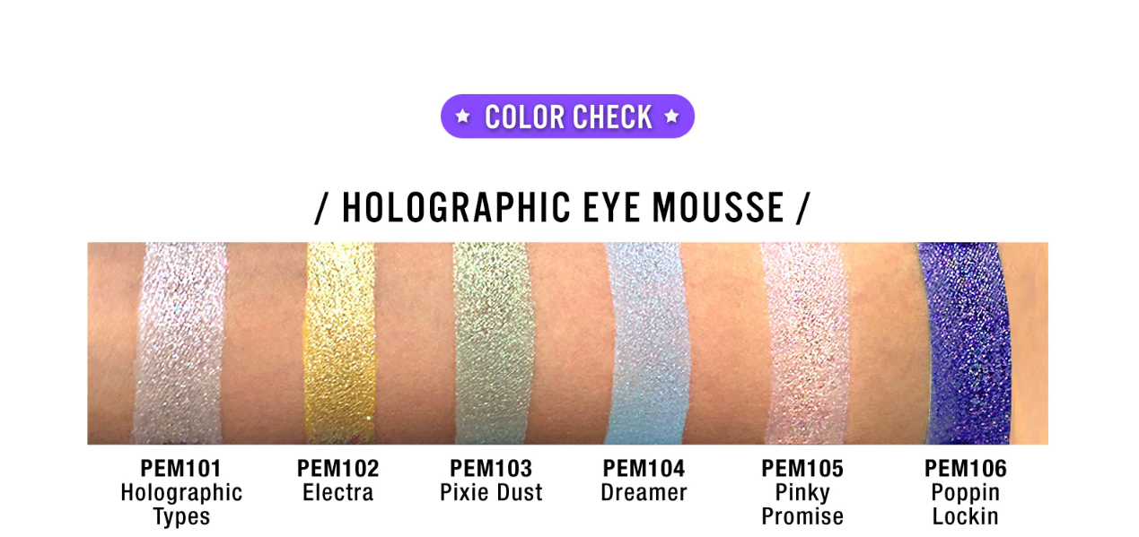 J.Cat Beauty Pris-Metal Chrome Eye Mousse Crescent Moonshock