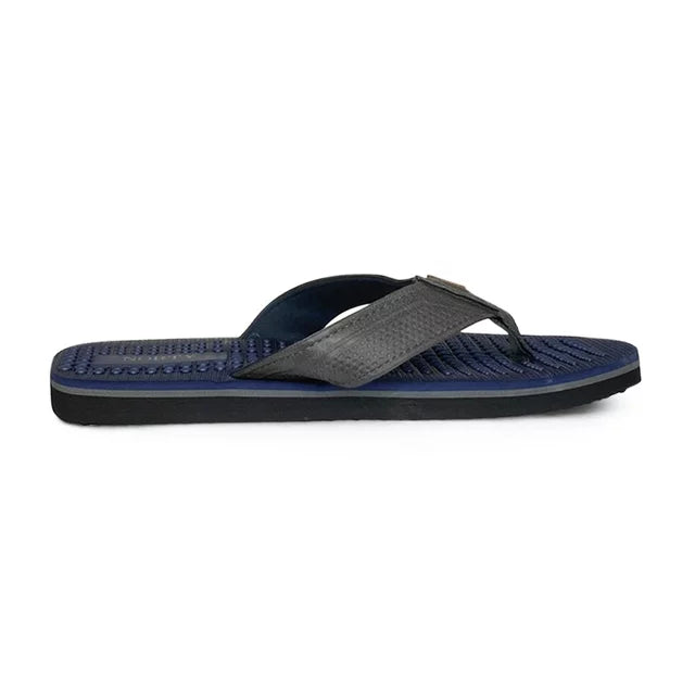 NORTY Mens Flip Flops Adult Male Beach Thong Sandals (11121) Navy Grey