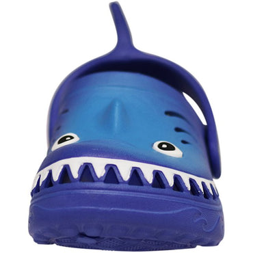 NORTY - Boy's Girl's Children Toddler Kid Fun Slip on Sandal Slipper Clog Shoe - Blue Shark (C1210)