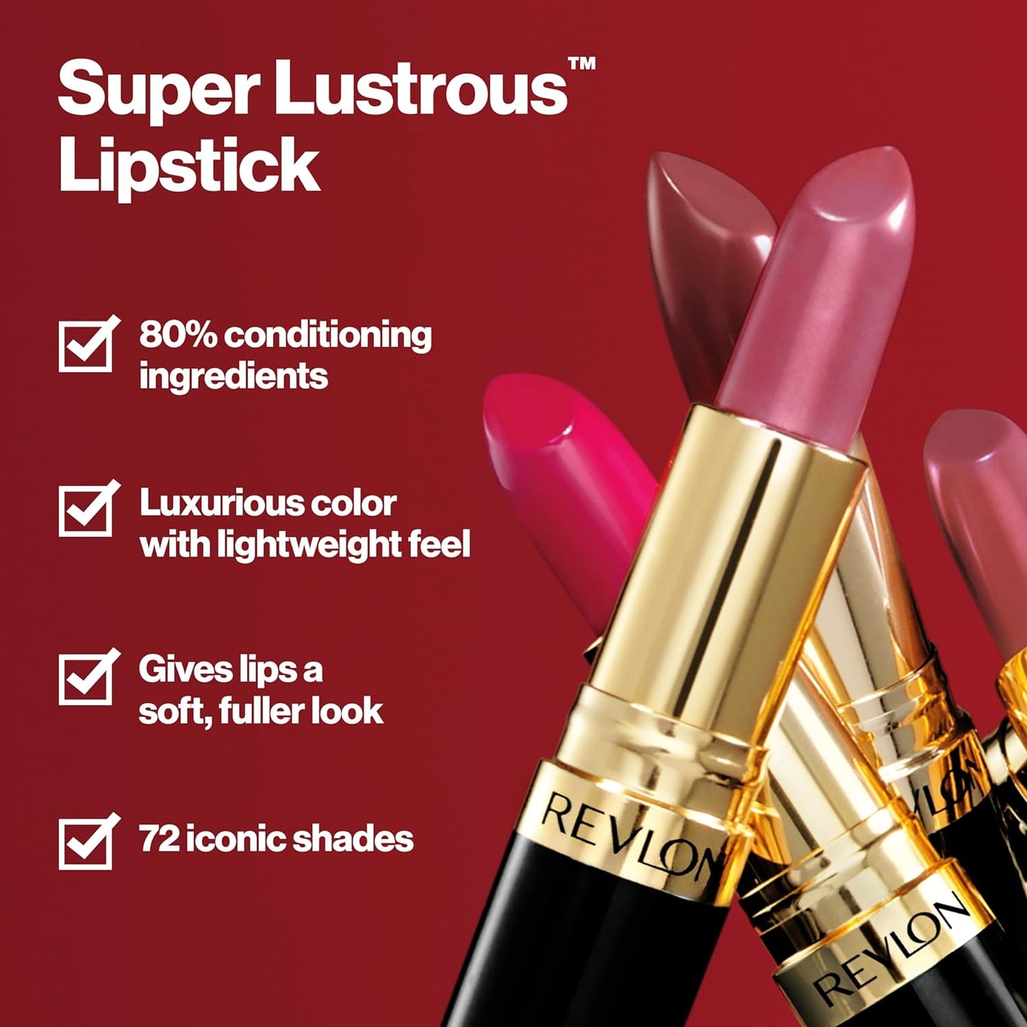 REVLON Super Lustrous Lipstick, 225 Rosewine
