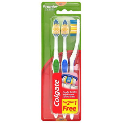 Colgate Classic Clean Toothbrush Soft (3 Pack)