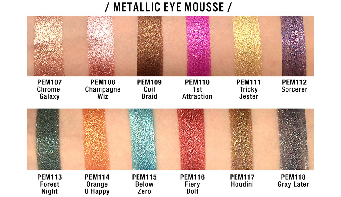 J.Cat Beauty Pris-Metal Chrome Eye Mousse Crescent Moonshock