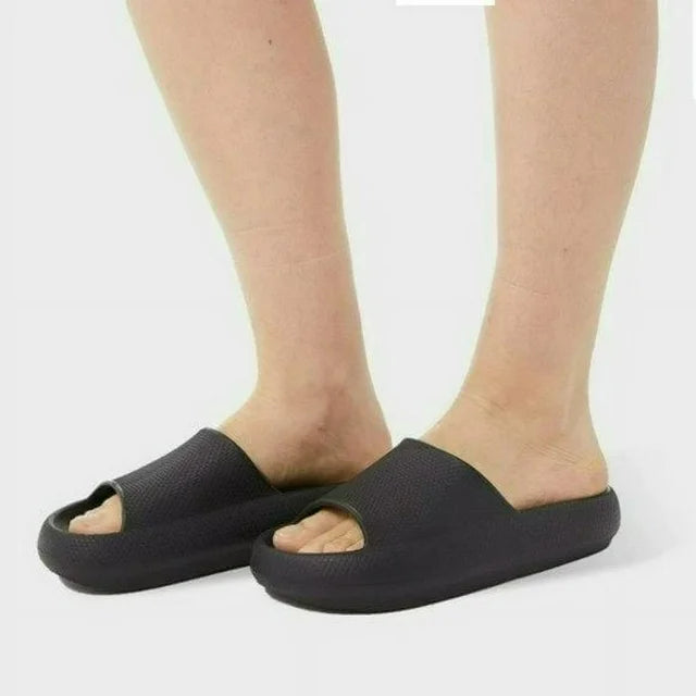 32 Degrees Unisex Cushion Slide Sandal, Black