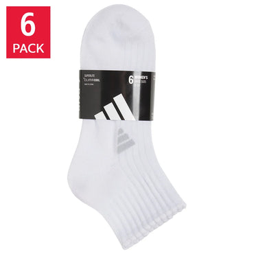 ADIDAS Women's Quarter Sock, (6 Pairs)
