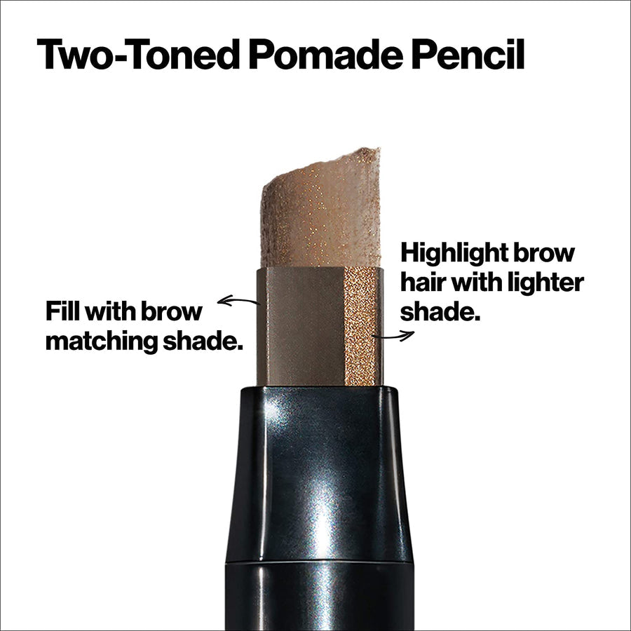 Revlon Colorstay Browlights Pencil, Eyebrow Pencil & Brow Highlighter, 408 Medium Brown