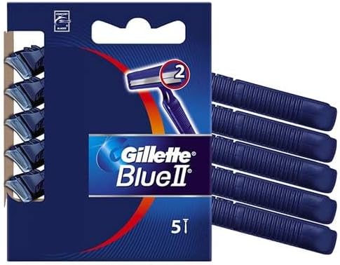 Gillette 2 Men's Disposable Razor, (5 Units)