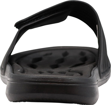 NORTY Young Men's Drainage Slide Sandal, (21006) Black