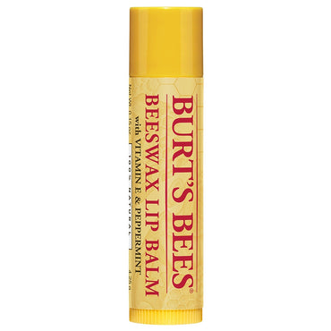 Burt's Bees Beeswax Lip Balm Original with Peppermint Vitamin E 3-Pack