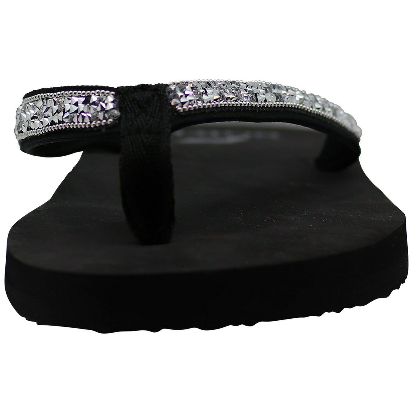 NORTY Women's Flip Flops Adult Female Sandals Black Gem (12051)
