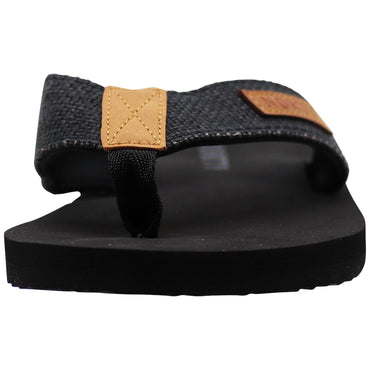 NORTY Men's Sandals, Outdoor & Indoor Flip Flop, Black (11062)