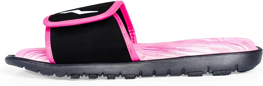 NORTY - Women's Memory Foam Footbed Sandals, Pink/Black (12114)