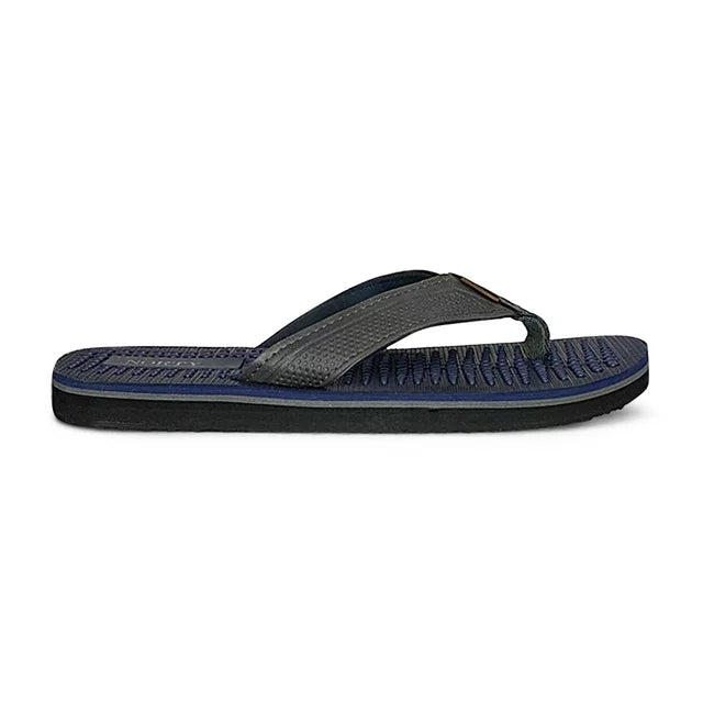 NORTY Mens Flip Flops Adult Male Beach Thong Sandals (11121) Navy Grey