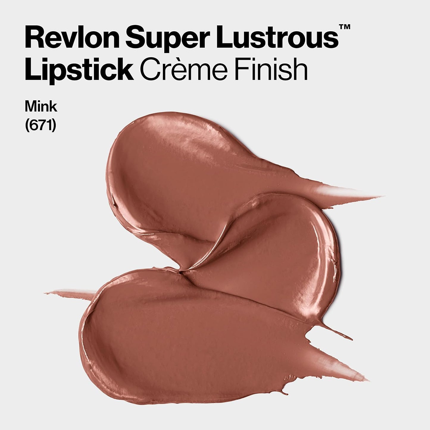 Revlon Super Lustrous Creme Lipstick, Creamy Formula, 671 Mink
