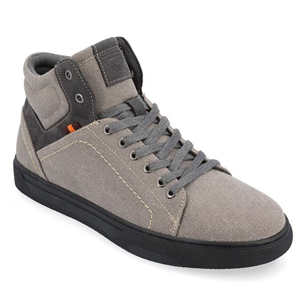 Vance Co. Justin High Top Sneaker - Light Grey