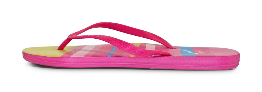 NORTY Womens Eva Flip Flop Sandal Stripes, Multi Stripe (22018B)