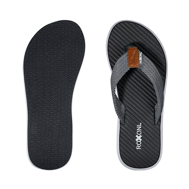Roxoni Men's Thong Flip Flops Beach/Pool Outdoor Sandals (1258)