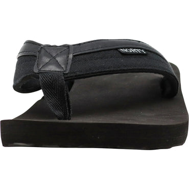 NORTY Men's Everyday Sandals Flip Flop Thong Shoe - Black (13005)