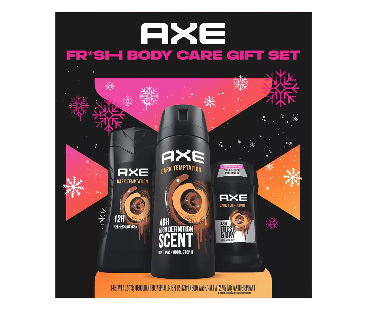 Axe Dark Temptation 3-Piece Body Care Gift Set