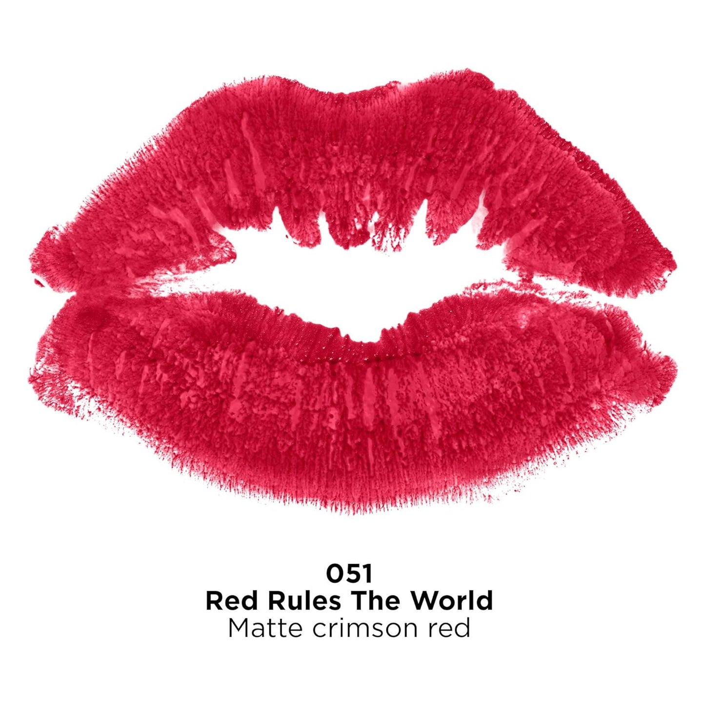 REVLON Super Lustrous Matte Lipstick, Red Rules The World 051