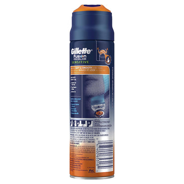 Gillette Fusion ProGlide Sensitive 2 in 1 Shave Gel, Ocean Breeze