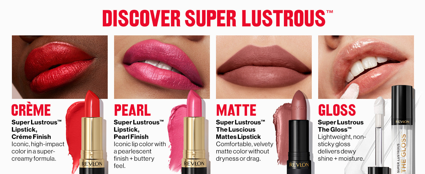 REVLON Super Lustrous The Luscious Mattes Lipstick, (007) On Fire