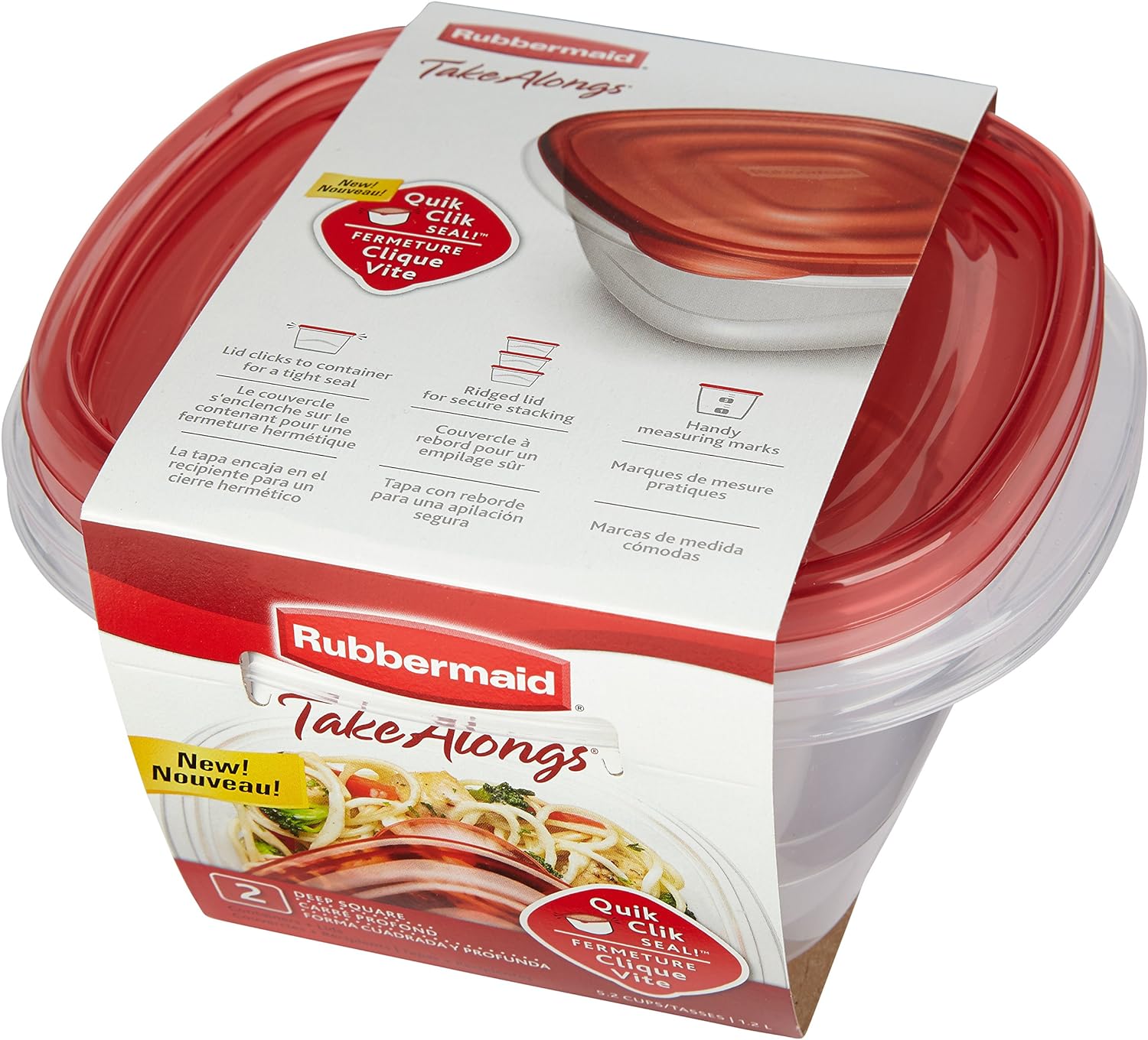 Rubbermaid TakeAlongs Deep Square Food Storage Containers