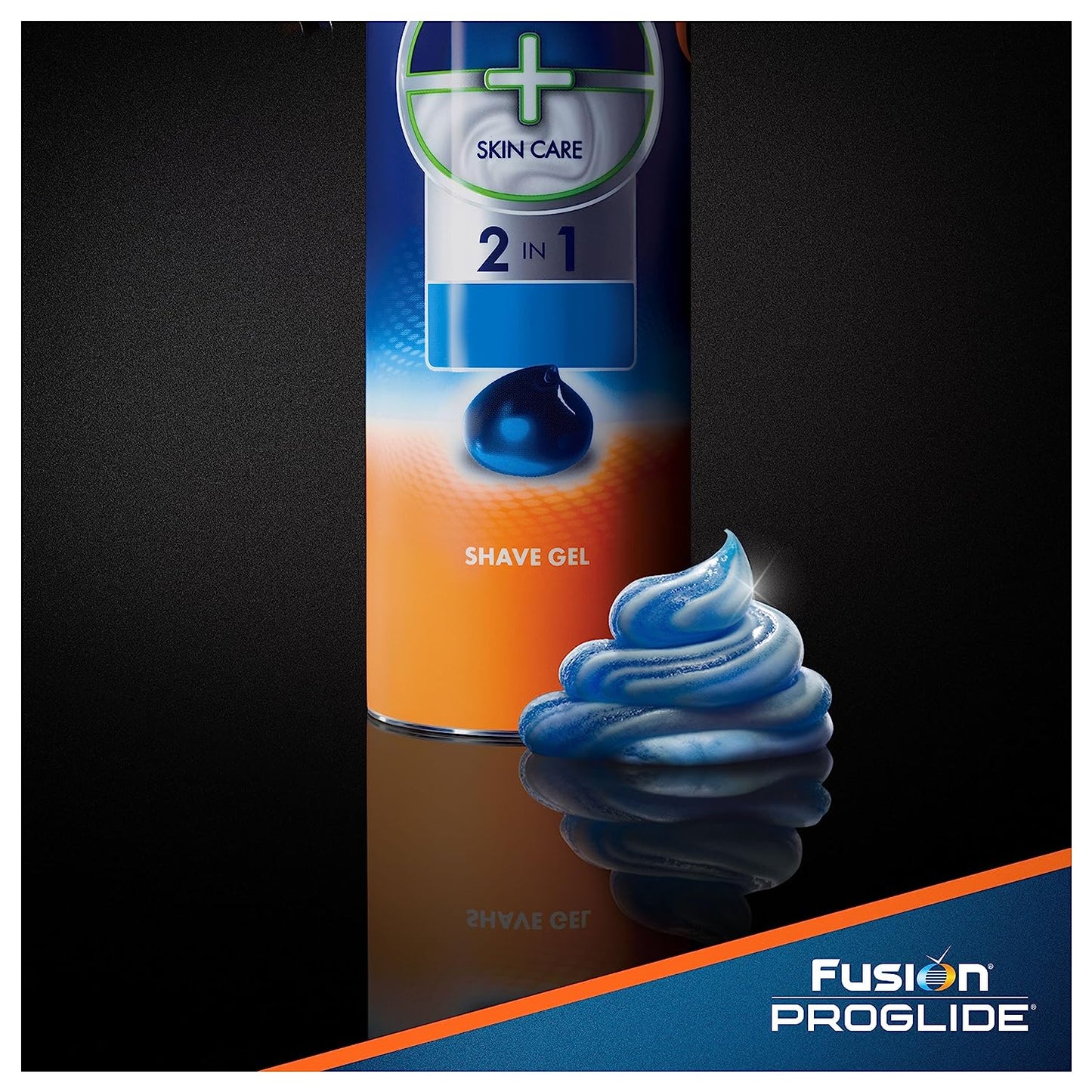Gillette Fusion ProGlide Sensitive 2 in 1 Shave Gel, Ocean Breeze