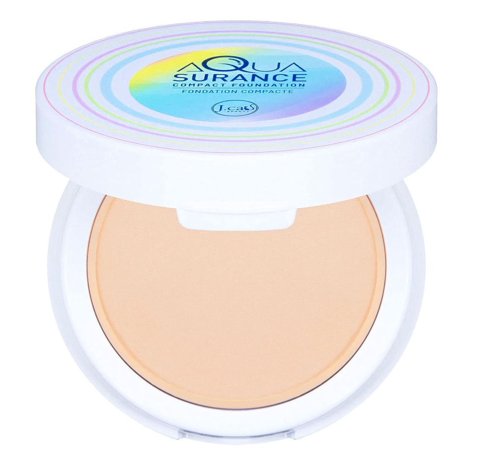 J.Cat Beauty Aquasurance Compact Foundation, Porcelain (ACF100)