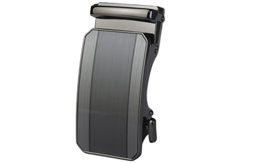 Roxoni Ultra Soft Geniune Leather Rachet Rectangular Prism Dress Belt