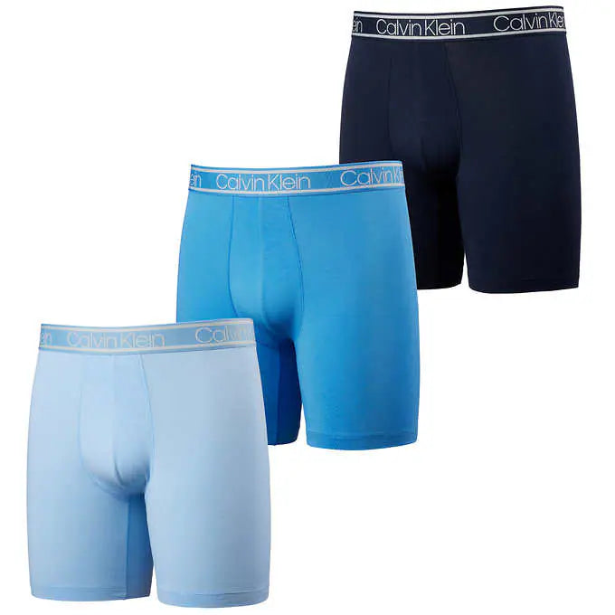Calvin Klein Men's Boxer Brief, Blue (3-pack)