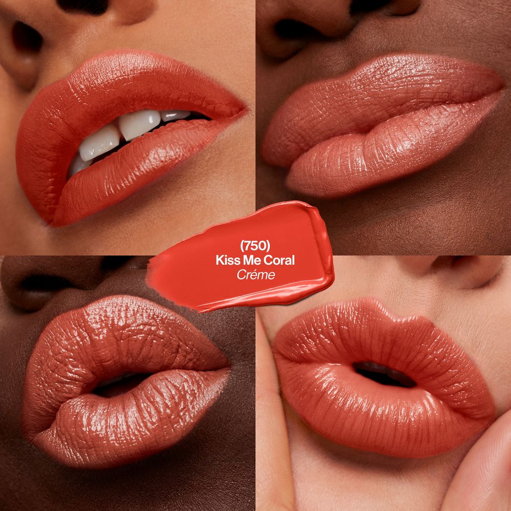 REVLON Super Lustrous Lipstick, Kiss Me Coral 750
