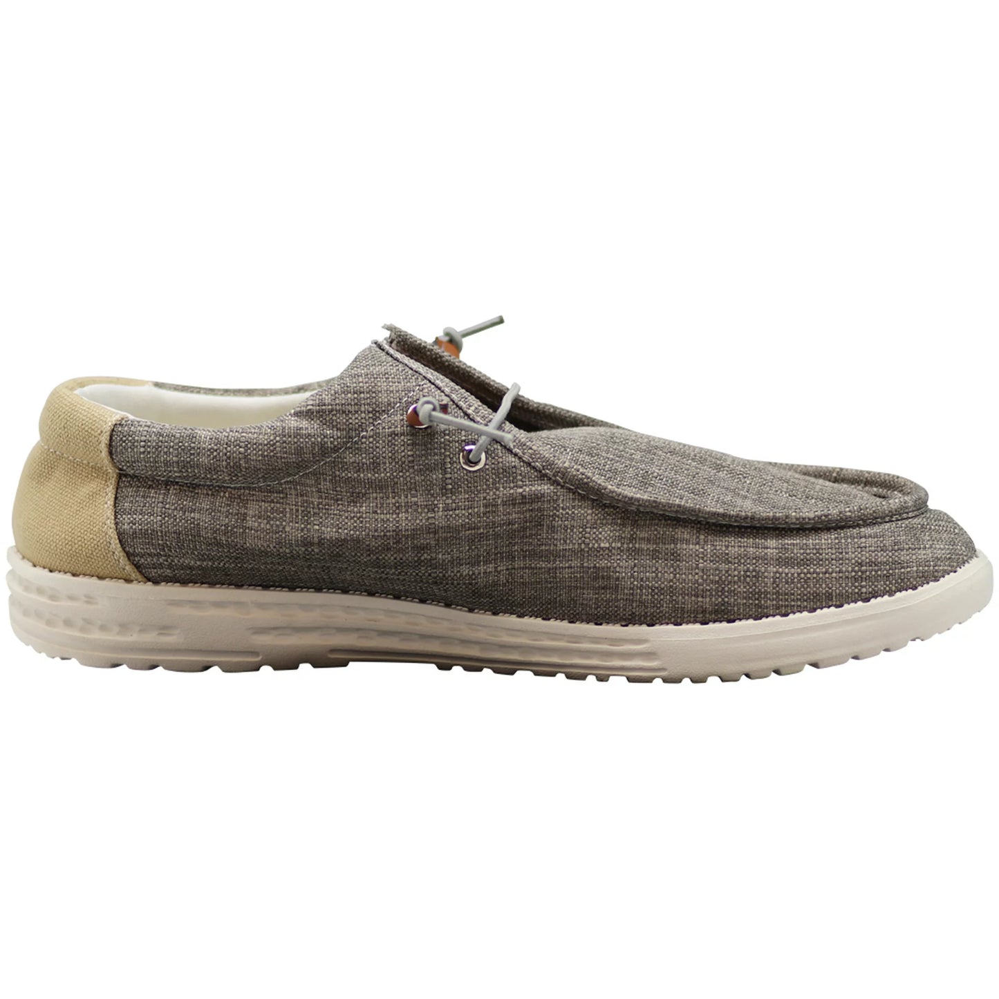 NORTY Mens Slip On Lace Up Low Top Boat Loafer Comfortable & Lightweight Shoe (15661)