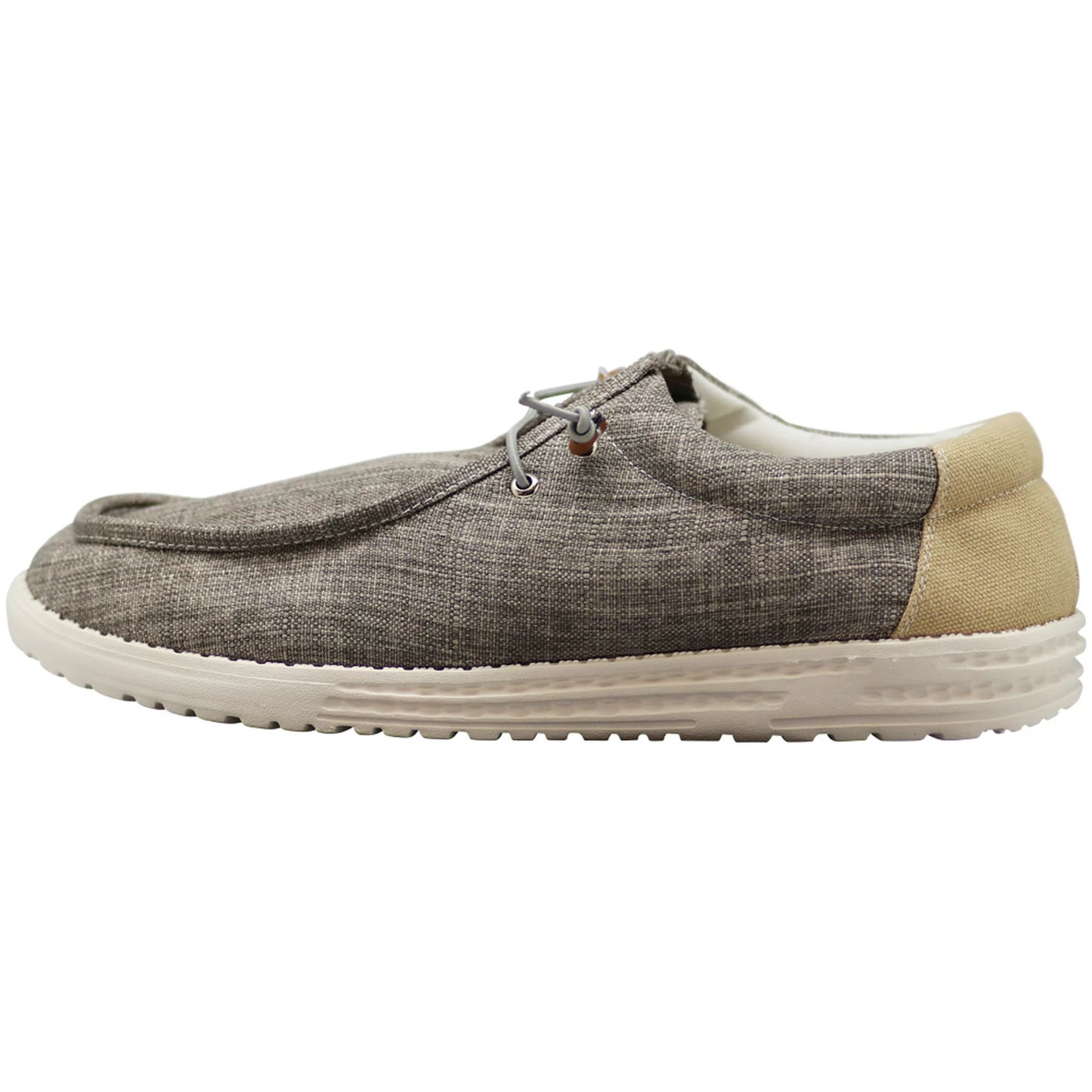 NORTY Mens Slip On Lace Up Low Top Boat Loafer Comfortable & Lightweight Shoe (15661)